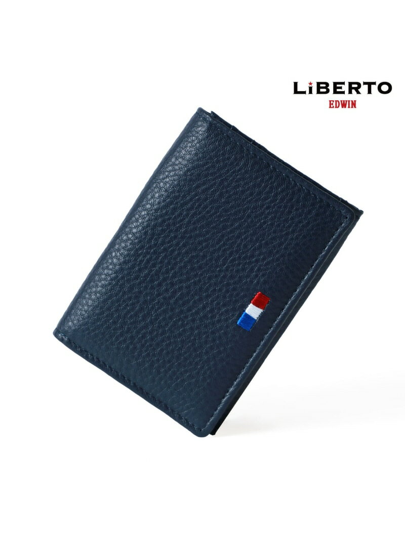 【SALE／9%OFF】LiBERTO EDWIN LiBERTO EDWIN リベルトエドウィン 名刺入れ メンズ 牛革 カードケース レザー マルカワ 財布・ポーチ・ケース 名刺入れ・カードケース ホワイト ブラック ネイビー【RBA_E】【送料無料】
