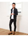 VICCI VICCI カルゼイタリアンカラージャケットセットアップ(アンクルパンツ) シルバーバレット スーツ・フォーマル セットアップスーツ グレー ネイビ...
