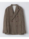 【SALE/65%OFF】SHIPS MEN BATEAUX DE SHIPS: ツイード ダブルブレスト ジャケット シップス ジャケット・アウター テーラードジャケット・ブレザー ベージュ グレー【RBA_E】【送料無料】
