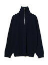 BEAMS T New Amsterdam Surf Association / SAILOR HALF ZIP knit ビームス メン トップス スウェット・トレーナー ネイビー【送料無料】