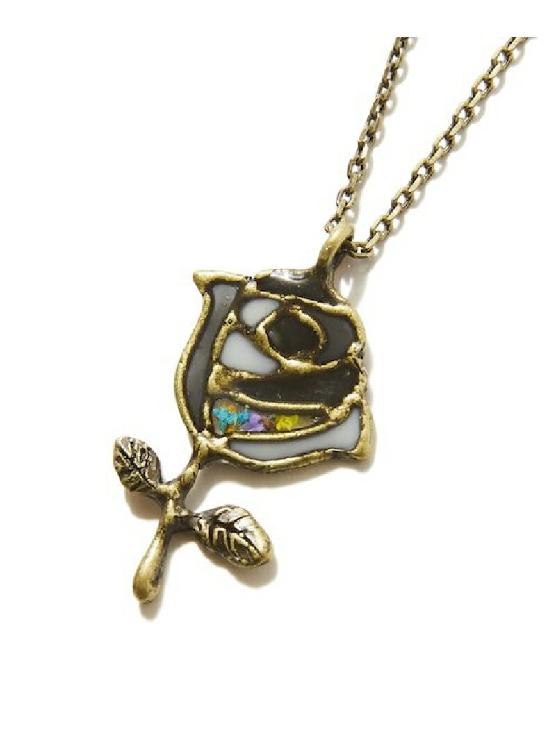 rehacer rehacer:Stained glass Rose Neckl レアセル アクセサリー・腕時計 ネックレス シルバー ゴー..