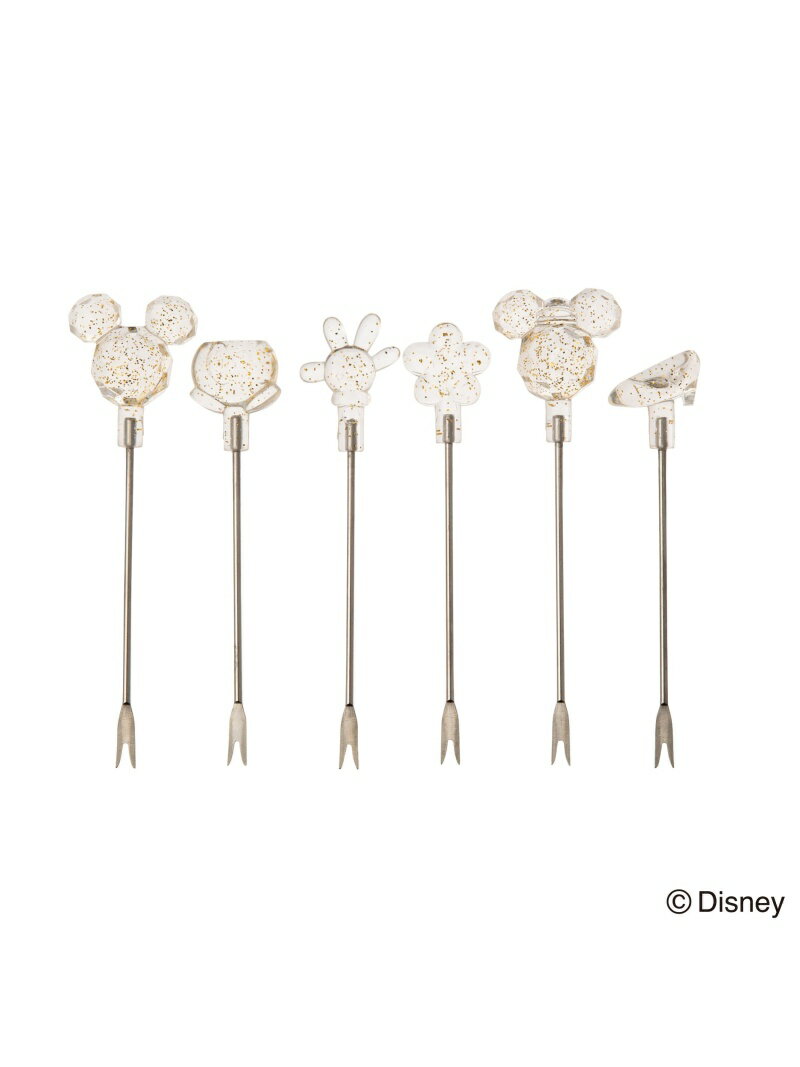 【SALE／19%OFF】Francfranc ディズニー ピックセット (6個セット) フランフラン 食器・調理器具・キッチン用品 その他の食器・調理器具・キッチン用品 ゴールド【RBA_E】のサムネイル