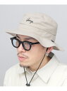 GERRY GERRY ジェリー ハット アドベンチャーハット メンズ サファリハット 帽子 エー.エム.エス. 帽子 ハット ベージュ ブラック