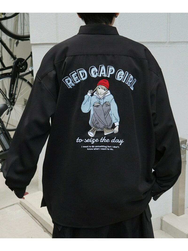 Confirm (M)RCGバック刺繍シャツ コンファーム トップス シャツ・ブラウス ブラック ブルー ホワイト【送料無料】