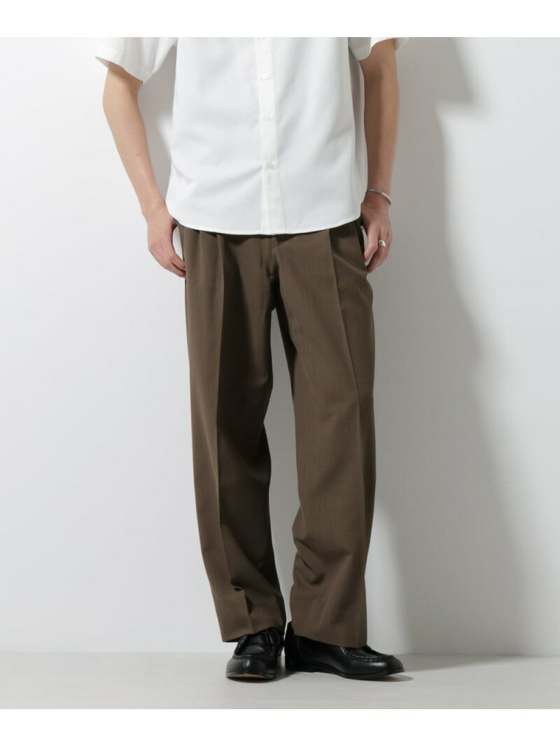 【SALE／10%OFF】NANO universe ハイツイスト2タックスラックス ナノユニバース パンツ その他のパンツ ブラック ブラウン グレー【RBA_E】【送料無料】