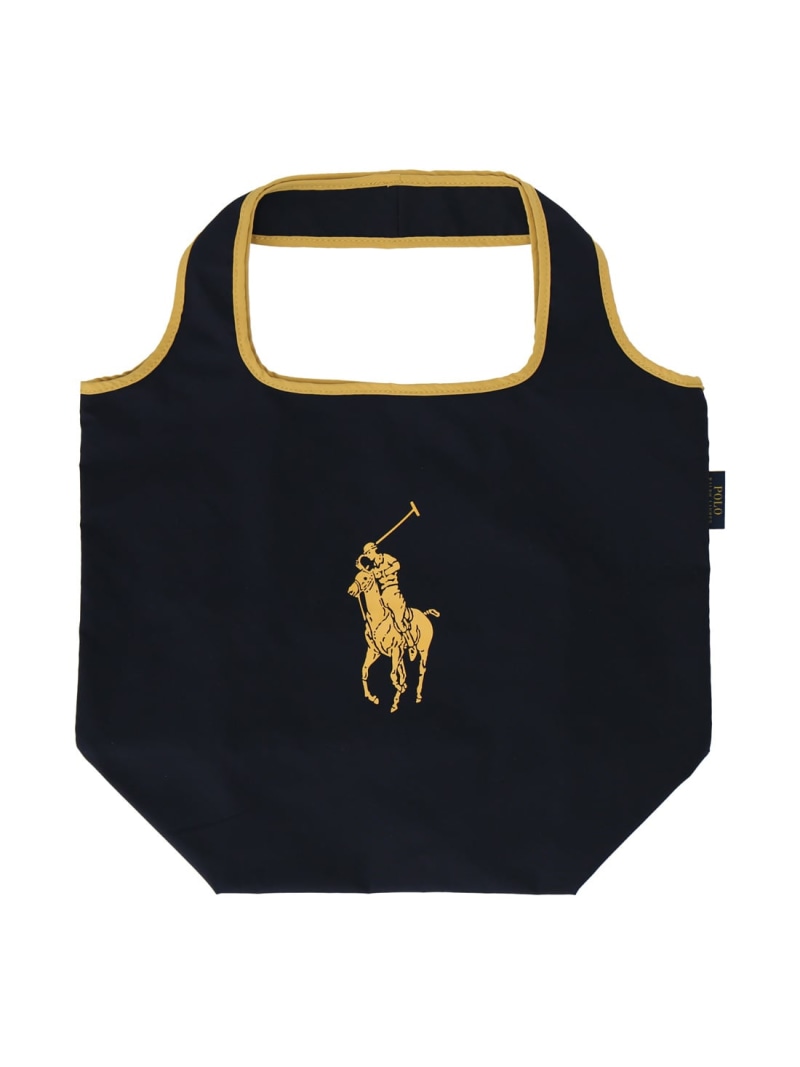 POLO RALPH LAUREN POLO RALPH LAUREN(ポロ ラルフ ローレン) 折り畳みバッグ インターモードカワベ ファッション雑貨 ハンカチ・ハンドタオル ネイビー ブラック【送料無料】