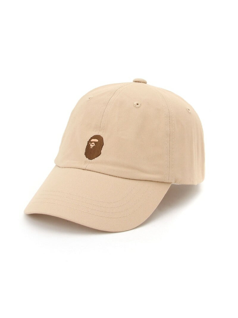 A BATHING APE APE HEAD ONE POINT CAP ア ベイシング エイプ 帽子 キャップ ベージュ ネイビー ブラック グリーン【送料無料】
