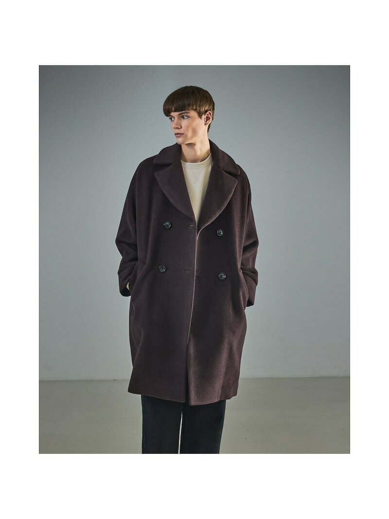 ABAHOUSE LASTWORD 【TICCA/ティッカ】別注 ウール テントコート / チェスターコート アバハウス ジャ..