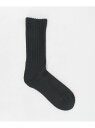 UNITED ARROWS <ROTOTO>ルーズパイル クルーソックス ユナイテッドアローズ 靴下・レッグウェア 靴下 ホワイト グレー