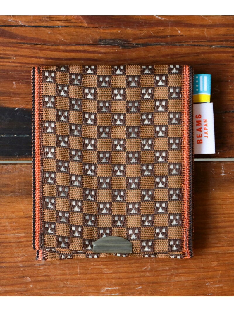 BEAMS JAPAN 【京伝TEXTILE】【別注】?田織物 / 山東京伝小紋 畳縁小物入れ 土間太夫 ビームス ジャパン 財布・ポーチ・ケース その他の財布・ポーチ・ケース