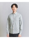 【SALE／50%OFF】BEAUTY&YOUTH UNITED ARROWS カット シャンブレー ボタンダウン スリムシャツ ユナイテッドアローズ アウトレット トップス シャツ・ブラウス グレー ホワイト ブルー【RBA_E】【送料無料】