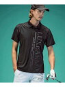 【SALE/57%OFF】LUXEAKMPLUS (M)LUXEAKMPLUS/ゴルフ バーティカルロゴ半袖ポロシャツ シフォン トップス ポロシャツ ホワイト ブラック【RBA_E】【送料無料】
