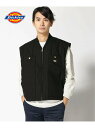 【SALE/25%OFF】Dickies Dickies/(M)INSULATED DUCK VEST ハンドサイン ジャケット・アウター その他のジャケット・アウター ブラウン グレー ブラック【RBA_E】【送料無料】(4)