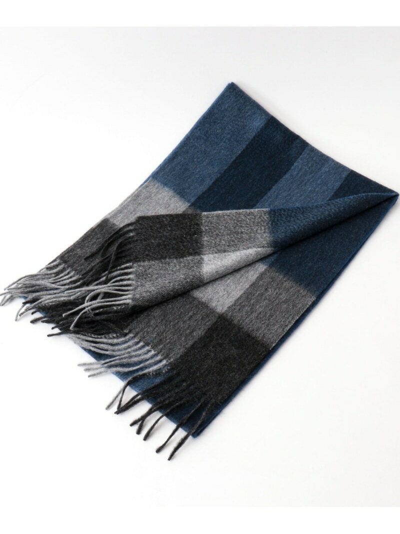 NOLLEY'S goodman カシミヤチェックマフラー30 ノーリーズ ファッション雑貨 マフラー・ストール・ネッ..