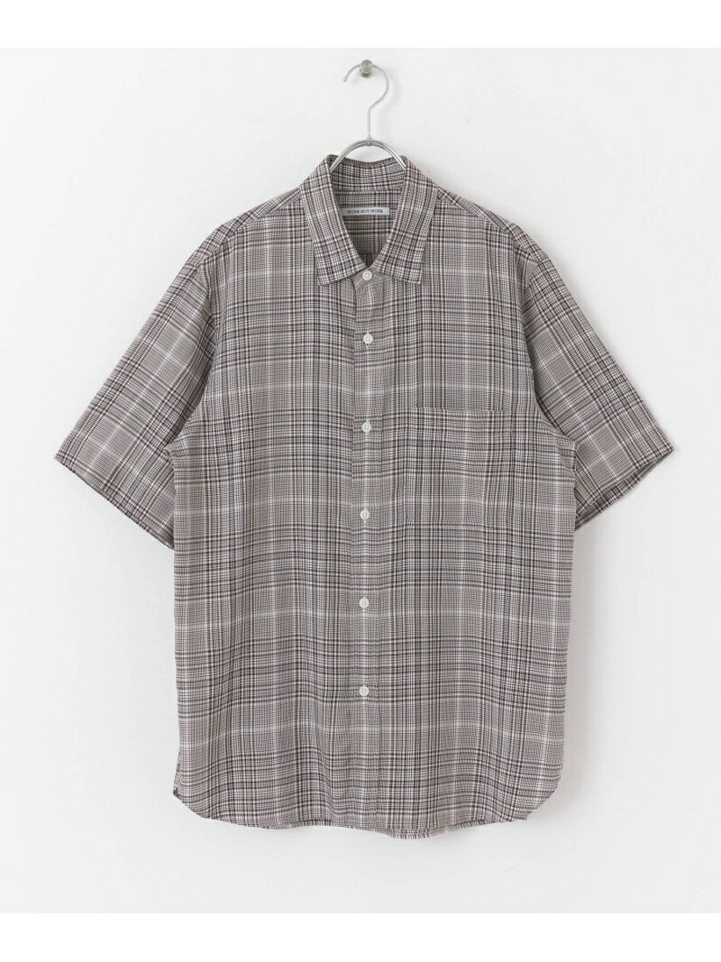 【SALE／55%OFF】URBAN RESEARCH WORK NOT WORK Checked Viera Shirts アーバンリサーチ トップス シャツ・ブラウス ホワイト ブラウン【RBA_E】【送料無料】