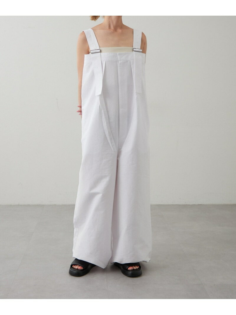 【SALE/60%OFF】PAL GROUP OUTLET 【earthy_】ボリュームサロペット パル グループ アウトレット オールインワン・オーバーオール オーバーオール・サロペット ホワイト ブラック【RBA_E】【送料無料】