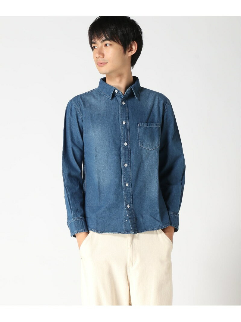 【SALE／71%OFF】F.S.B F.S.B/(U)6.5oz デニム 長袖シャツ エフエスビー トップス シャツ・ブラウス ネイビー ブルー【RBA_E】【先行予約】*