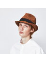 ABAHOUSE LASTWORD 【RUBEN/ルーベン】RAFFIA HAT/中折れラフィアハット アバハウス 帽子 ハット ブラウン ブラック ベージュ【...