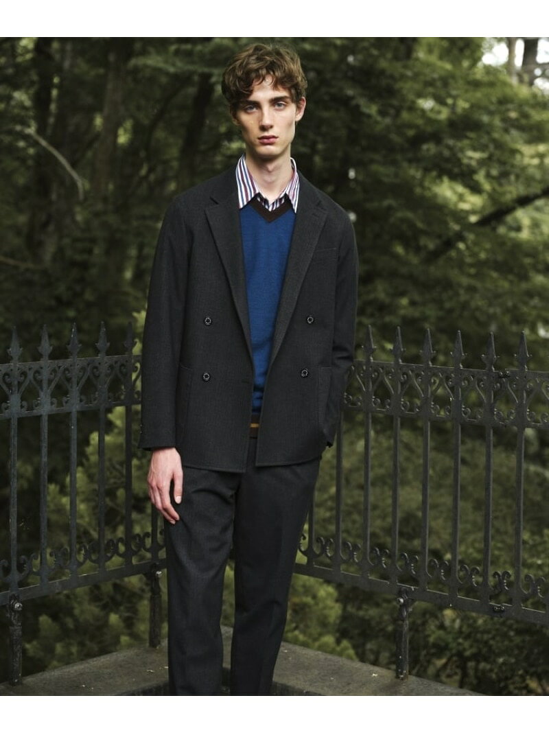 【SALE／40%OFF】DRESSTERIOR 【セットアップ可】ヘリンボーンテーパードパンツ ドレステリア パンツ その他のパンツ グレー【RBA_E】【送料無料】