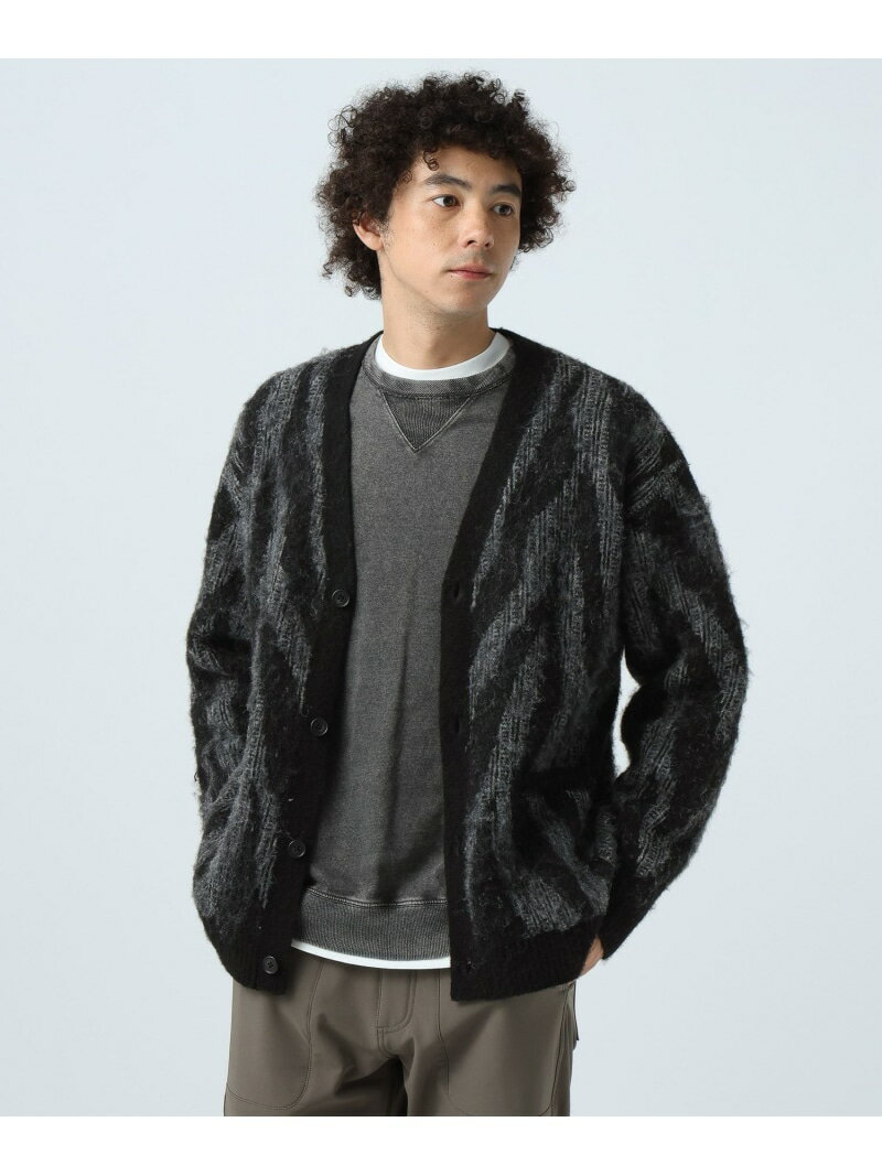 【SALE／30%OFF】BAYFLOW 7ゲージミックス柄ニットカーディガン ベイフロー トップス カーディガン【RBA_E】【送料無料】