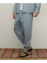【SALE/30%OFF】Schott SLUB CHIFFON PANTS/スラブシフォン パンツ ショット パンツ その他のパンツ ブルー ブラック【RBA_E】【送料無料】