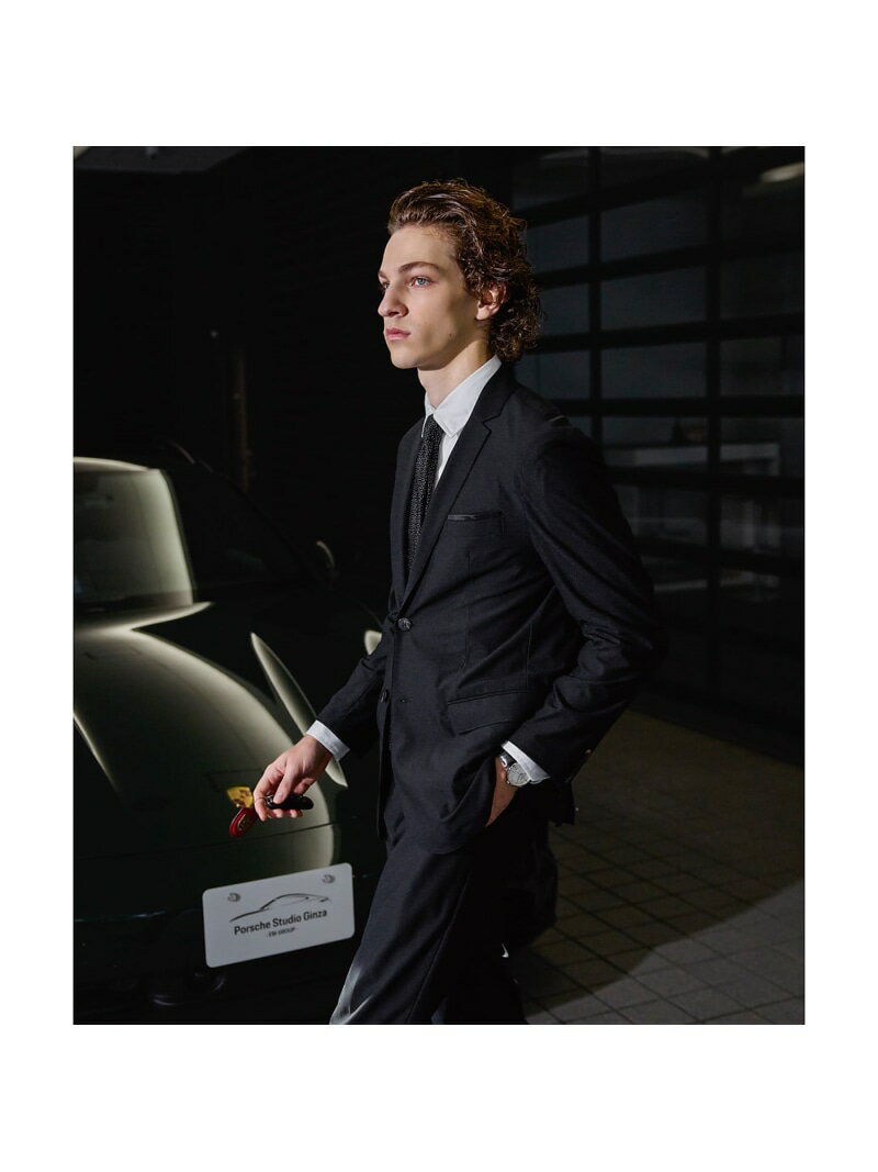 DESIGNWORKS 【ポルシェチームEBIコラボ /セットアップ対応】【40周年】 フェザートリコッ デザインワークス ジャケット・アウター テーラードジャケット・ブレザー ブラック【送料無料】