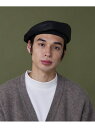 arth arth Leather Beret オーバーライド 帽子 ハンチング・ベレー帽 ブラック【送料無料】