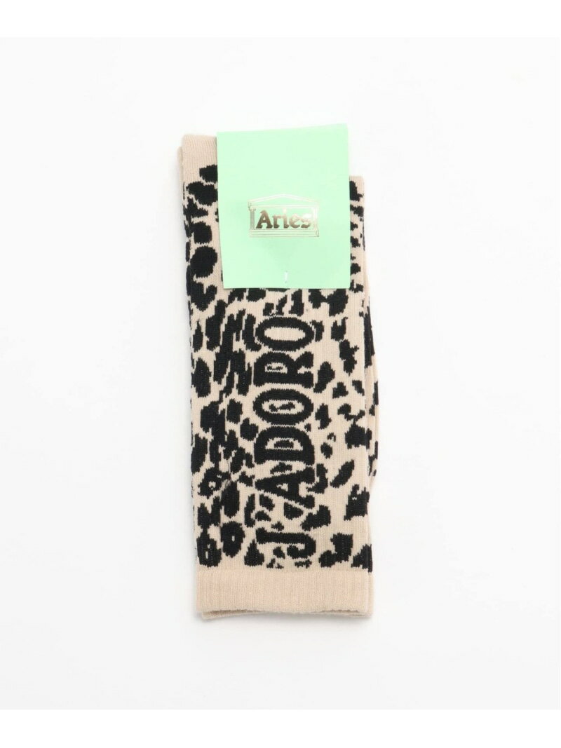 417 EDIFICE ARIES / アリーズ J'ADORO ARIES LEOPARD SOCK フォーワンセブン エディフィス 靴下・レッグウェア 靴下 ベージュ【送料無料】のサムネイル