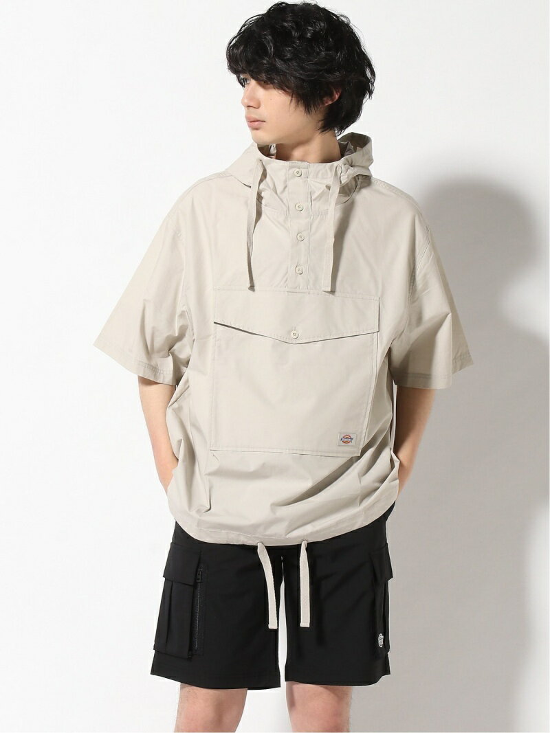 【SALE／30%OFF】Dickies Dickies/(M)【メンズ】オーバーサイズ半袖パーカー ディッキーズ カットソー パーカー ベージュ ブラック【RBA_E】【送料無料】