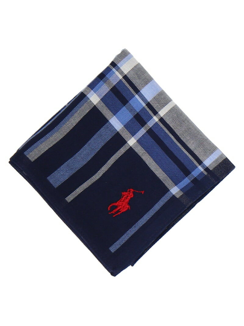 POLO RALPH LAUREN POLO RALPH LAUREN(ポロ ラルフ ローレン) 先染ハンカチ インターモードカワベ ファッション雑貨 ハンカチ・ハンドタオル ネイビー ホワイト ベージュ