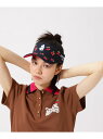 Jack Bunny!! さくらんぼバイザー (UNISEX) ジャックバニー 帽子 その他の帽子 ネイビー ホワイト【送料無料】