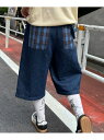 CIAOPANIC TYPY 【UNISEX】バックチェックポケットハーフパンツ チャオパニックティピー パンツ その他のパンツ ブルー ベージュ ブラック【先行予約】*【送料無料】
