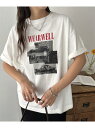 Discoat 【ユニセックス】WEARWELLフォトTシャツ ディスコート トップス カットソー・Tシャツ グレー ホワイト【送料無料】