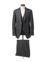 BEAMS HEART MEN 130's グレンチェック 3ボタン 3ピーススーツ 25FW(S~XXL・セットアイテム) ビームス ハート スーツ・フォーマル セットアップスーツ ネイビー グレー【送料無料】