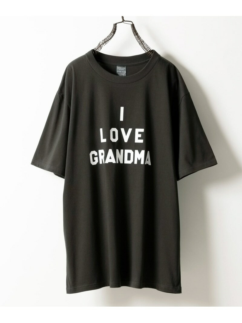 NUMBER (N)INE I LOVE GLANDMA T-SHIRT ナンバーナイン トップス カットソー・Tシャツ グレー ブラック ホワイト