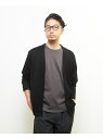 【SALE/30%OFF】MEN'S MELROSE ジャガードメッシュボタンレスカーディガン メンズメルローズ トップス カーディガン ブラック【RBA_E】...