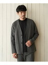 【SALE/60%OFF】IKKA LOUNGE 【消臭/セットアップ対応】イージーケア ポンチカーデジャケット イッカ トップス カーディガン グレー ネイビ...