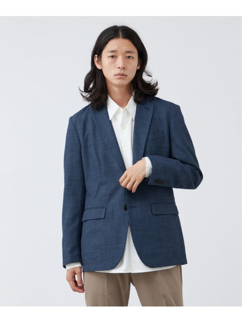 【SALE／50%OFF】B.C STOCK 【UVカット/接触冷感/ストレッチ/軽量】スマートテックカラミジャケット ベーセーストック ジャケット・アウター テーラードジャケット・ブレザー ネイビー グレー【RBA_E】【送料無料】