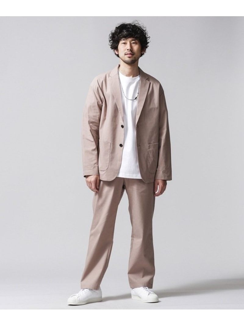 【SALE／50%OFF】nano・universe SOLOTEX*Linen ジャストイージーセットアップ ナノユニバース コート/ジャケット テーラードジャケット ベージュ ネイビー【RBA_E】【送料無料】