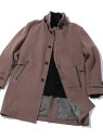 【SALE/50%OFF】MEN'S BIGI 双糸*双糸ドビーツイルスタンドカラーコート メンズ ビギ ジャケット・アウター チェスターコート ネイビー ベージュ【RBA_E】【送料無料】
