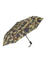 A BATHING APE 1ST CAMO UMBRELLA M ア ベイシング エイプ ファッション雑貨 折りたたみ傘 グリーン【送料無料】