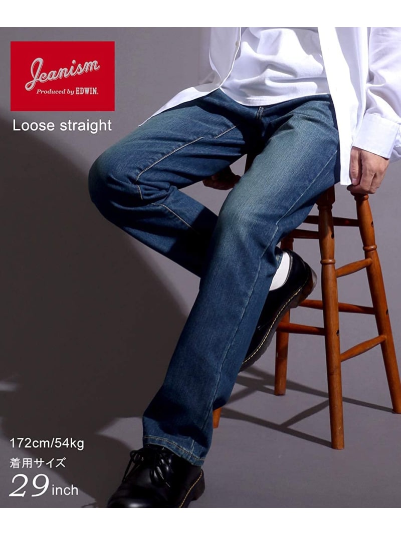 【SALE／30%OFF】JEANISM EDWIN JEANISM EDWIN ジーンズ メンズ デニム ルーズストレート マルカワ パンツ ジーンズ・デニムパンツ ブルー【RBA_E】【送料無料】