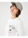 【SALE／20%OFF】TOMMY HILFIGER (M)TOMMY HILFIGER(トミーヒルフィガー) アーチロゴバーシティロングスリーブTシャツ トミーヒルフィガー トップス カットソー・Tシャツ ホワイト ネイビー【RBA_E】【送料無料】