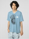 【SALE/75%OFF】semanticdesign 切替カレッジ Vネック半袖ルーズTシャツ タカキュー トップス カットソー・Tシャツ ブルー【RBA_E...