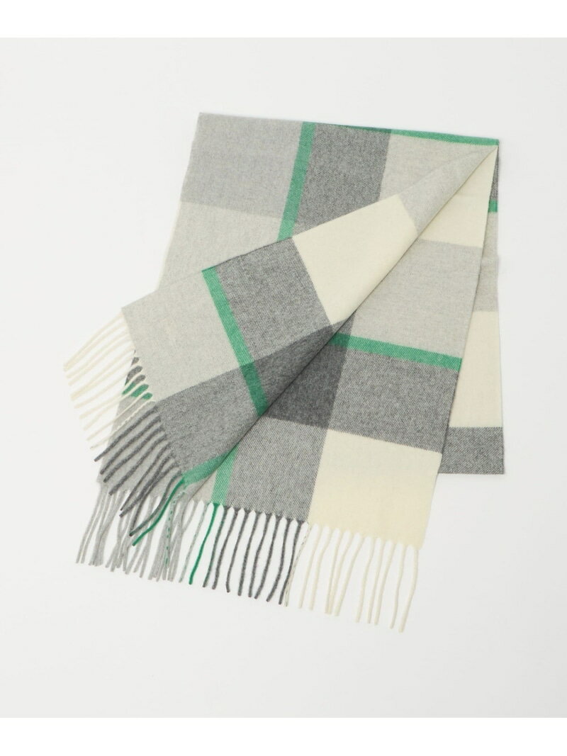 UNITED ARROWS 【別注】＜Joshua Ellis＞ブロックチェック マフラー ユナイテッドアローズ ファッショ..