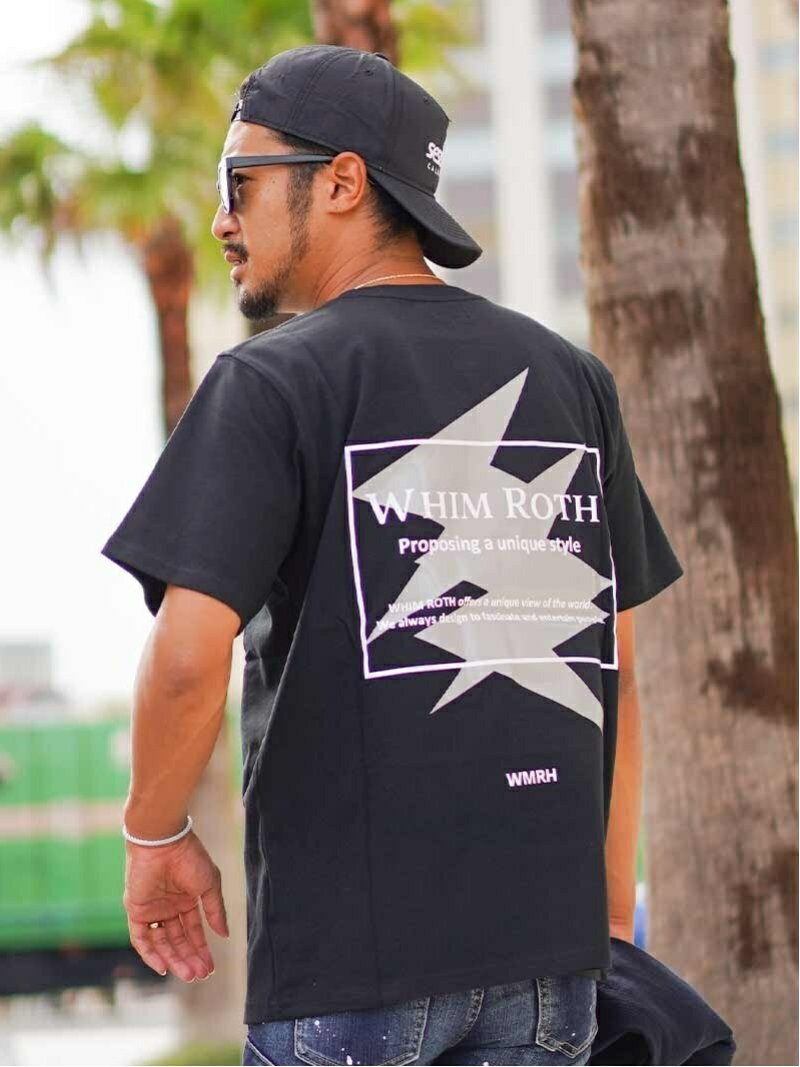 Retro Engine whimROTH/(M)individuality Tee アダムスジャグラー トップス カットソー・Tシャツ ブラック ホワイト【送料無料】