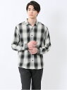 TAKA-Q 【WEB限定】オンブレーチェック レギュラーカラー長袖シャツ 【25SS】 メンズ シャツ カジュアル トップス インナー 長袖 ギフト プレゼン...