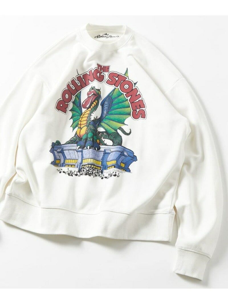 【SALE／35%OFF】FREAK'S STORE 【EXCLUSIVE】 The Rolling Stones SWT 25AW フリークスストア トップス スウェット・トレーナー ブラック ホワイト【RBA_E】【送料無料】