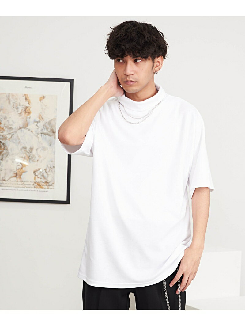 キャバリア CavariA CavariA ネックレス付きタートルネックTEE 2点セット シルバーバレット トップス カットソー・Tシャツ【送料無料】