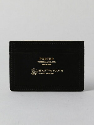 BEAUTY & YOUTH UNITED ARROWS 【別注】 <PORTER(ポーター)> DOUBLE PASS CASE/パスケース ビューティ&ユース ユナイテッドアローズ 財布/小物 パスケース/カードケース ブラック ネイビー【送料無料】